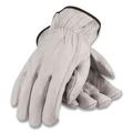 Economy Grade Top-Grain Cowhide Leather Work Gloves X-Large Tan | Bundle of 2 Pairs