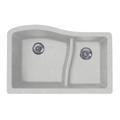 Swan 22 x 33 Granite Undermount Double Bowl Sink SW000174-076