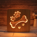Bone Led Night Light Solid Wood Low Energy Used Button Switch Soft Warm Light Creative Friends Gift Bedroom Home Decoration