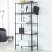 GoDecor 21.25 D x 11.4 W x 59 H Heavy Duty Steel Storage Rack 5-Layer Wire Shelving Black