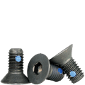 Nylon Pellet Socket Flat Countersunk Head Cap Screws 4-40 x 1/4 Alloy Steel Black Oxide Hex Socket (Quantity: 1000)