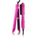 Royale Platinum Genius Heating Element Flat Iron Luxury Ceramic Tourmaline 2 in 1 Hair Straightener / Curler (Duet- Hot Pink)