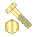 Hex Bolts Grade 5 Yellow Zinc 3/4 -10 x 3 1/4 (Quantity: 5 pcs) Partially Threaded UNC Thread (Thread Size: 3/4 ) x (Length: 3 1/4 )