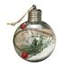 GadgetVLot LED copper wire light ball luminous chandelier Christmas tree ornaments with 3 button batteries