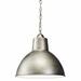 1 Light Contemporary Hammered Metal Shade Pendant Light-Antique Pewter Finish Bailey Street Home 147-Bel-1044920