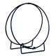 24 Inch Black Log Hoop - 1/2 Inch Solid Stock