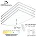 eSenLite 2ft.x4ft. 6300LM LED Commercial Unique Flat Panel Ceiling Light (20pcs)