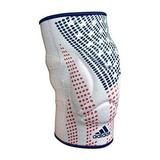 adidas Men s Wrestling Reversible Knee Pad (Large White/Flag)