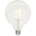 Westinghouse Lighting 5317500 6.5 Watt (60 Watt Equivalent) G40 Dimmable Clear Filament LED Light Bulb Medium Base