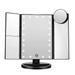 Trifold Led Lighted Makeup Mirror 2X/3X/ Magnification Vanity Mirror with LED Lights 360Â° Rotation Touch Screen Cosmetic Mirror
