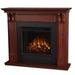 Bowery Hill Traditional Solid Wood Electric Fireplace in Mahogany