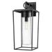 1 Light Outdoor Wall Sconce in Outdoor Style-24 inches Tall and 10 inches Wide-Black Finish Bailey Street Home 372-Bel-4652399