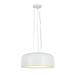 Aspen Creative 61066-2 Adjustable LED One-Light Hanging Mini Pendant Ceiling Light Contemporary Design in White Finish Metal Shade 5 1/2 Wide