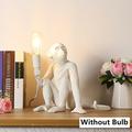 Modern Monkey Table Lamp Resin Desk Light Study Bedside Decor Lighting Modern Monkey Table Lamp Light Resin Creative Design Animal Table Lamp White Monkey Table Lamps Premium Chandelier Light