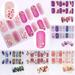 Bcloud Nail Decal Removable Nail Design Multiple Styles Nail Art Decor Patches for Home Use