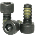 Nylon Patch Socket Head Cap Screw 1/4-20 x 1 1/2 Alloy Steel Black Oxide Hex Socket (Quantity: 200)