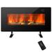 Gymax 36 Electric Fireplace Wall Mounted & Freestanding Heater Remote Control 1500W