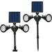 2 in 1 Solar Wall Lights in-Ground Lights Outdoor Solar Spotlight Solar Lights Motion Sensor Outdoor Security Light Auto On/Off Landscape Light for Patio Yard Garden