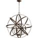 Quorum International 6009-6 Celeste 6 Light 25-1/2 Wide Taper Candle Chandelier - Bronze