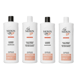 Nioxin System 3 Cleanser Shampoo 33.8 oz 2 Pc Nioxin System 3 Scalp Therapy Conditioner 33.8 oz 2 Pc