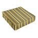 Humble and Haute Sunbrella Yellow Grey Stripe Indoor/ Outdoor Deep Seating Cushion by 25 in w x 25 in d