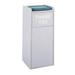 Food Court Trash Can Push Door Wood 36 Gallon-Finish:Gray