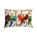 Manual Woodworkers and Weavers Flocked Together Birds Climaweave Pillow Digitally Printed 24 X 18 in.