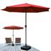 yubnlvae folding chair pool rib terrace courtyard market beach garden placeme swimming table umbrella 6 home textiles red