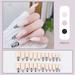 Bidobibo Fake Nails Wearing Nail Wholesale Long Trapezoid Blush Chain Checkerboard Camellia Wearable Nail Art Press On Nails Nail Stickers