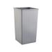 Rubbermaid Commercial RCP 3959 GRA Untouchable Waste Container Square Plastic 50gal Gray