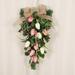 Spring Simulation Wall Hanging Imitation Flower Tulip Hanging Plants For Home Decoration 22 inch x 12 inch