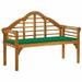 Patio Queen Bench with Cushion 53.1 Solid Acacia Wood