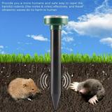 2 Pack Solar Mole Repellent Outdoor Waterproof Ultrasonic Gopher Repellent Vole Repellant Gopher Repellent Rodent- Protect Your Lawn and Garden of Outdoor