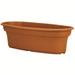 The HC Companies Panterra Oval Plastic Outdoor/Indoor Planter Clay Colored 12