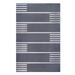 Superior Jadey Modern Lines Indoor/ Outdoor Area Rug 6 x 9 Grey