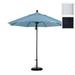 California Umbrella Venture 9 White Market Umbrella in Navy Blue