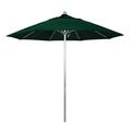 California Umbrella Venture 9 Silver Market Umbrella in Green