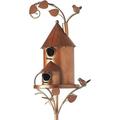 Okwish Metal Bird House Birdhouse Garden Stakes Easy To Assemble Resting Place For Birds