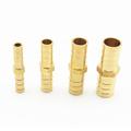 SENRISE 1/2/5 Pcs Metal Brass Straight Hose Connector Garden Hose Fitting for Fuel Gas Water Air Gold 1/2