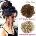 LELINTA Hair Bun Extensions Wavy Curly Messy Hair Extensions Donut Hair Chignons Hair Piece Wig Hairpiece