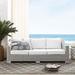 Modway Conway SunbrellaÂ® Outdoor Patio Wicker Rattan Sofa in Light Gray White