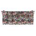 RSH DÃ©cor Indoor Outdoor Tufted Bench Cushion with Ties 44â€� x 18â€� Cranston Multi Color Floral