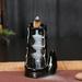 Flmtop Ceramic Waterfall Backflow Incense Burners Holder Censer Diffuser Home Decor