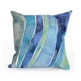 Liora Manne Visions III Waves Indoor Outdoor Decorative Pillow Ocean