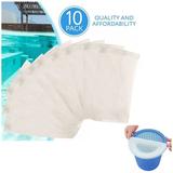 Topwoner 10-Pack Of Pool Skimmer Socks Perfect Savers for Filters Baskets Skimmers The Ideal Sock/Net/Saver to Protect Your Inground Or Above Ground Pool