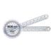 Baseline 360 Degree Clear Plastic Goniometer Joint Angle and Range of Motion Measurer
