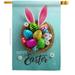 Ornament Collection Bunny Easter Eggs Springtime Double-Sided Garden Decorative House Flag Multi Color