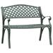 vidaXL Outdoor Patio Bench Outdoor Garden Bench for Backyard Cast Aluminum