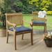 Sorra Home Maven Capri Indoor/Outdoor Corded Chair Pad Set of Two