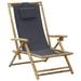 vidaXL Patio Deck Chair Patio Sling Chair with Headrest for Deck Beach Bamboo